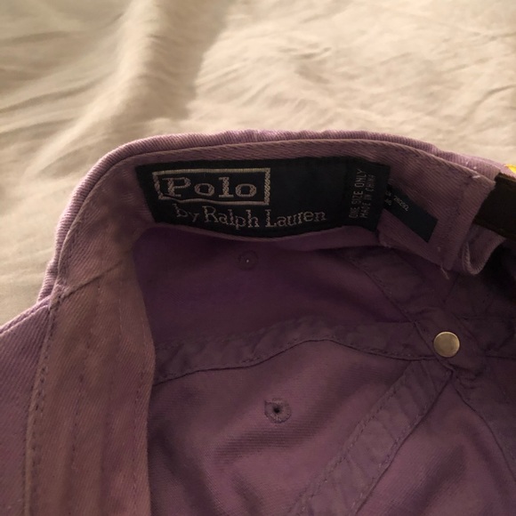 Polo Ralph Lauren purple baseball cap - Picture 3 of 3